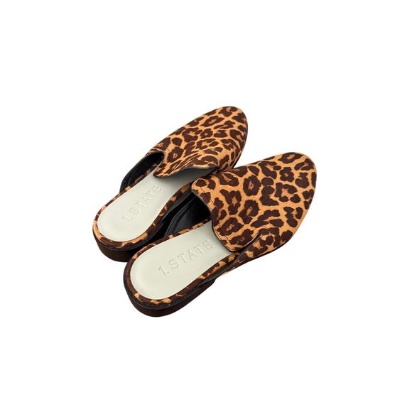 1.STATE Women's Leopard Print Flat Mule Slip-On Size 7.5 - Picture 10 of 13